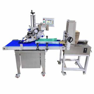 Carton board feeding and labeling